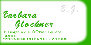 barbara glockner business card